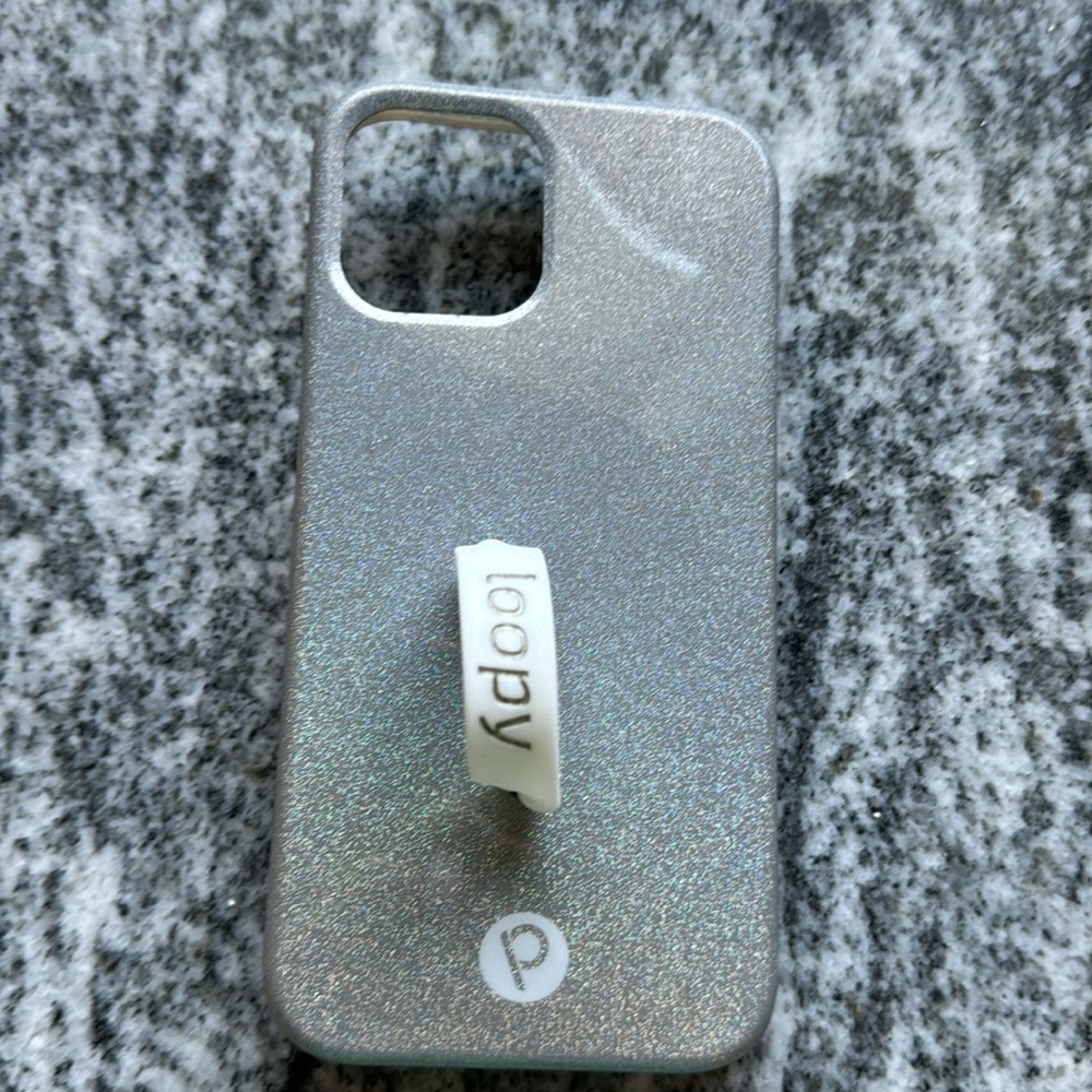 Loopy Silver Sparkle iPhone 12 / 12 pro